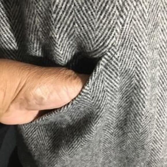 Herman Kay VTG Wool Gray Coat/Jacket Size 10P - Picture 10 of 12